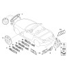 Emblème d'aile - Pièce d'origine BMW 51147114723 Emblème d'aile - Pièce d'origine BMW 51147114723