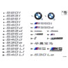 Emblème d'aile - Pièce d'origine BMW 51148068584 Emblème d'aile - Pièce d'origine BMW 51148068584
