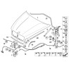 Joint d'aile gauche - Pièce d'origine BMW 51767185551 Joint d'aile gauche - Pièce d'origine BMW 51767185551