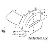 Emblème de grille d'aile gauche - Pièce d'origine BMW 51138042227 Emblème de grille d'aile gauche - Pièce d'origine BMW 51138042227