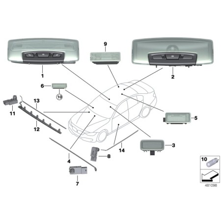 Module LED à fibre optique - Pièce d'origine BMW 63319353133