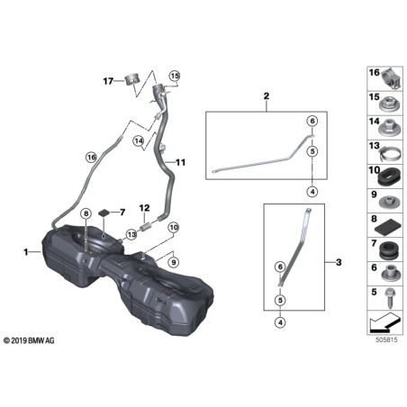 Bouchon de remplissage - Pièce d'origine BMW 16117482902