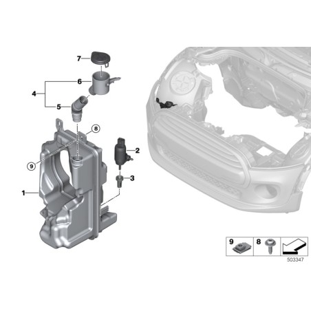 Tuyau de remplissage - Pièce d'origine BMW 61667301628