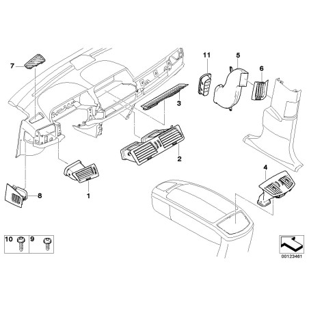 Vis à tête fraisée - Pièce d'origine BMW 51418215054
