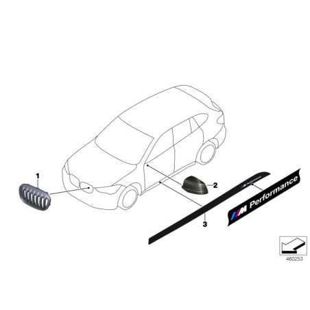 Film pour vitre latérale - Pièce d'origine BMW 51142410443