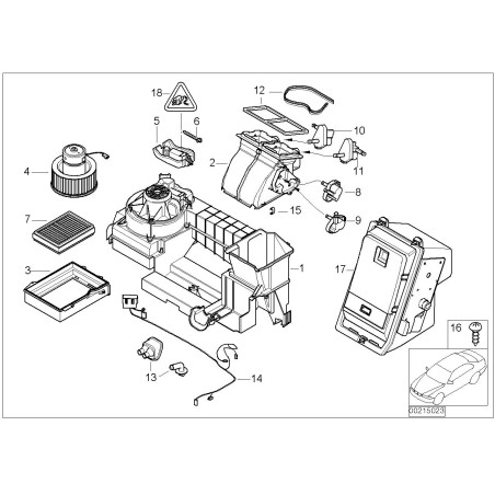 Filtre - Pièce d'origine BMW 64106907746 Filtre - Pièce d'origine BMW 64106907746