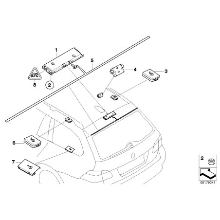 Filtre - Pièce d'origine BMW 65206953191 Filtre - Pièce d'origine BMW 65206953191