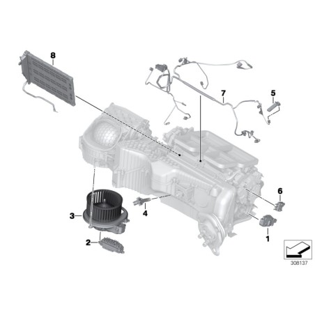 Unité de dernière étape (régulateur de soufflante) - Pièce d'origine BMW 64119276112