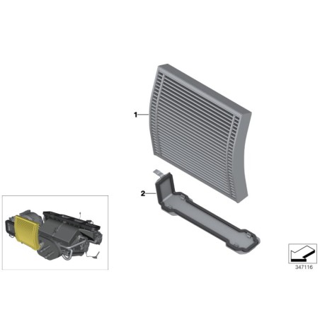 Filtre à particules fines - Pièce d'origine BMW 64319346267 Filtre à particules fines - Pièce d'origine BMW 64319346267