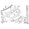 Finition de couvercle de coffre - Pièce d'origine BMW 51433418757 Finition de couvercle de coffre - Pièce d'origine BMW 51433418757