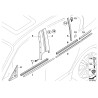 Finition Cadre de vitre Montant B-Pilier Couverture de porte avant - Pièce d'origine BMW 51337068100 Finition Cadre de vitre Montant B-Pilier Couverture de porte avant - Pièce d'origine BMW 51337068100