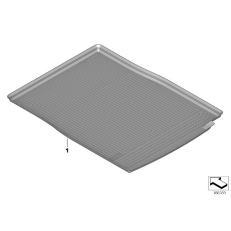 Tapis de coffre de protection ajusté - Pièce d'origine BMW 51472154481