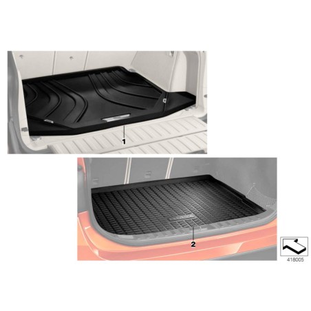 Tapis de coffre de protection ajusté - Pièce d'origine BMW 51472347734 Tapis de coffre de protection ajusté - Pièce d'origine BMW 51472347734