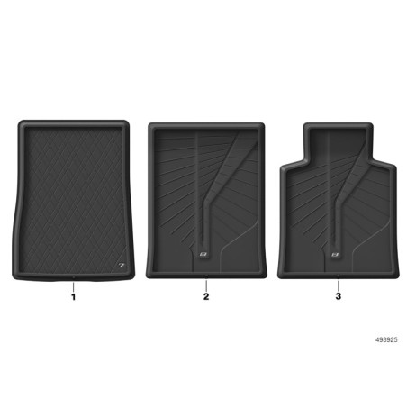 Tapis de compartiment à bagages ajusté - Pièce d'origine BMW 51472458864 Tapis de compartiment à bagages ajusté - Pièce d'origine BMW 51472458864