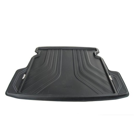 Tapis de compartiment à bagages de coffre ajusté noir - Pièce d'origine BMW 51472302924