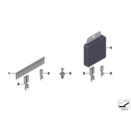Contact plat - Pièce d'origine BMW 61131387144
