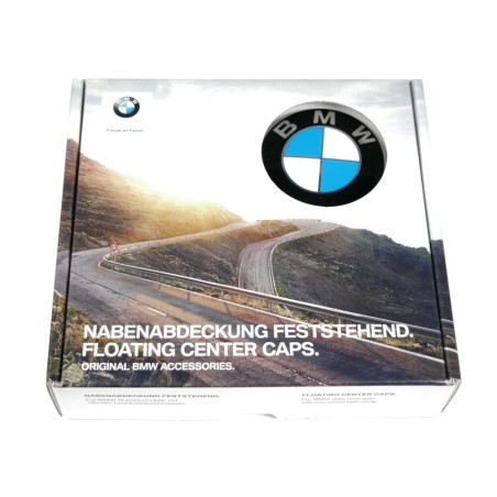 Ensemble de couvercles de moyeu de roue flottante de 65 mm - Pièce d'origine BMW 36122455269