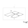 Fixateur de tapis de sol - Pièce d'origine BMW 51477010990 Fixateur de tapis de sol - Pièce d'origine BMW 51477010990