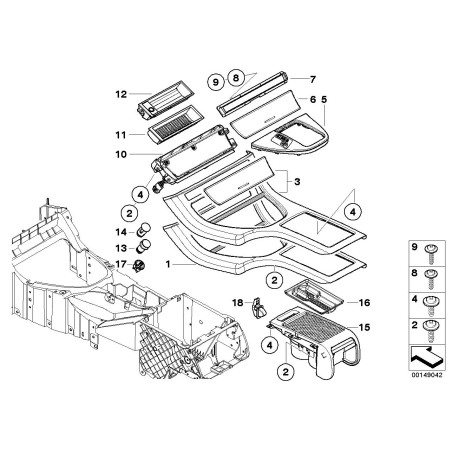Tapis de sol - Pièce d'origine BMW 51168408030 Tapis de sol - Pièce d'origine BMW 51168408030