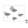 Tapis de sol Set Schwarz - Pièce d'origine BMW 51478061611 Tapis de sol Set Schwarz - Pièce d'origine BMW 51478061611