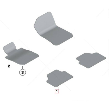 Tapis de sol Set Schwarz - Pièce d'origine BMW 51478061611 Tapis de sol Set Schwarz - Pièce d'origine BMW 51478061611