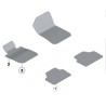 Tapis de sol Set Schwarz - Pièce d'origine BMW 51478061611 Tapis de sol Set Schwarz - Pièce d'origine BMW 51478061611