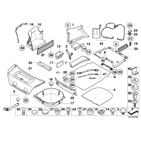 Panneau de plancher de base - Pièce d'origine BMW 51477151493