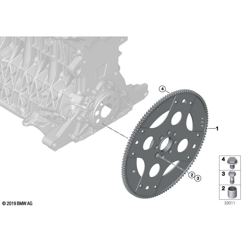 Volant moteur automatique - Pièce d'origine BMW 11227788746