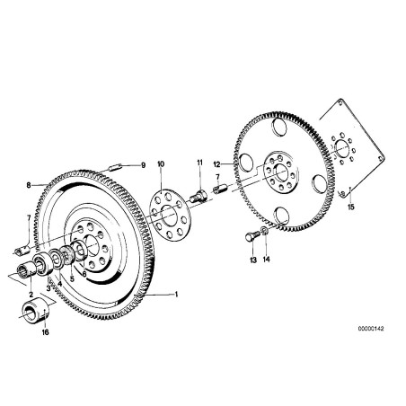 Volant moteur - Pièce d'origine BMW 11221706573 Volant moteur - Pièce d'origine BMW 11221706573