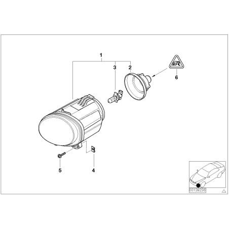 Phare antibrouillard droit - Pièce d'origine BMW 63176920886 Phare antibrouillard droit - Pièce d'origine BMW 63176920886