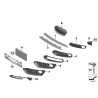 Grille de calandre sport avec grille de fermeture pour phare antibrouillard côté droit - Pièce d'origine BMW 51117343732 Grille de calandre sport avec grille de fermeture pour phare antibrouillard côté droit - Pièce d'origine BMW 51117343732
