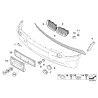 Ensemble de couvercles de feux antibrouillard - Pièce d'origine BMW 51113402495/51113402496 Ensemble de couvercles de feux antibrouillard - Pièce d'origine BMW 51113402495/51113402496
