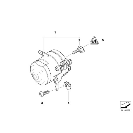 Ensemble de feux antibrouillard - Pièce d'origine BMW 63176910791