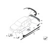 Application de feuille d'aluminium noir gelé - Pièce d'origine BMW 51142456383 Application de feuille d'aluminium noir gelé - Pièce d'origine BMW 51142456383