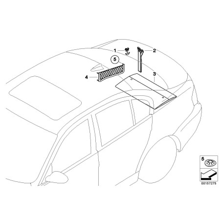 Boîte pliante étanche - Pièce d'origine BMW 51477131154