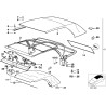 Verrou de capote pliante gauche - Pièce d'origine BMW 54348217197 Verrou de capote pliante gauche - Pièce d'origine BMW 54348217197