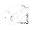 Cadre pour vitre latérale fixe - Pièce d'origine BMW 51357205603 Cadre pour vitre latérale fixe - Pièce d'origine BMW 51357205603