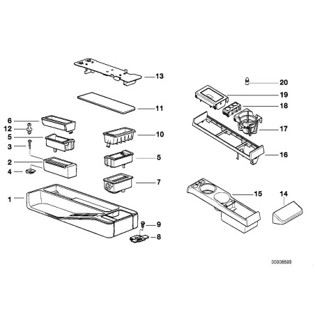Cadre - Pièce d'origine BMW 51168217479