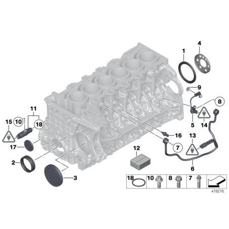 Bouchon de gel - Pièce d'origine BMW 11117530262