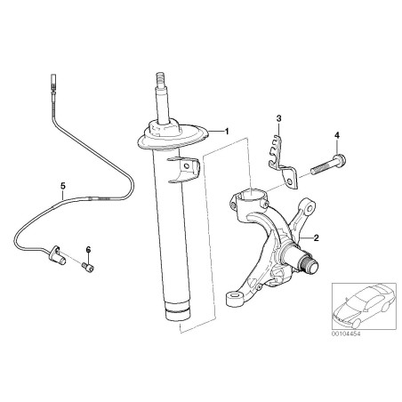 Capteur ABS avant - Pièce d'origine BMW 34526792896