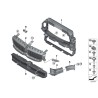 Conduit d'air avant avec commande de valve au-dessus des reins - Pièce d'origine BMW 51749465188 Conduit d'air avant avec commande de valve au-dessus des reins - Pièce d'origine BMW 51749465188