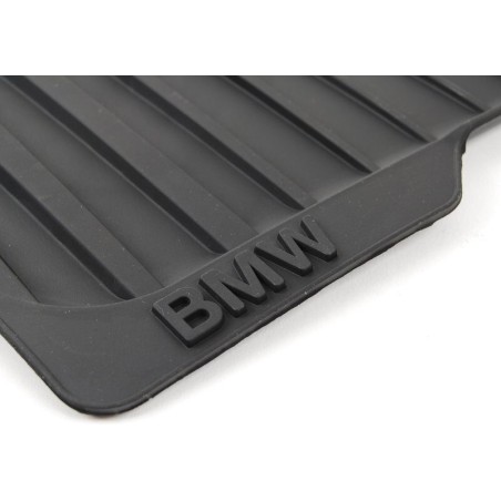 Tapis de sol en caoutchouc toutes saisons avant, couleur anthracite noir - Pièce d'origine BMW 51470416689.