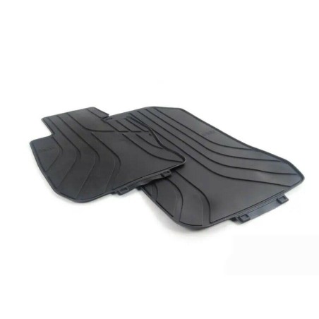Tapis en caoutchouc noir pour le sol avant et arrière - Paire - Pièce d'origine BMW 51472336599/51472311000