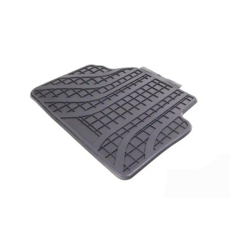 Tapis en caoutchouc noir pour le sol avant et arrière - Paire - Pièce d'origine BMW 51472336599/51472311000