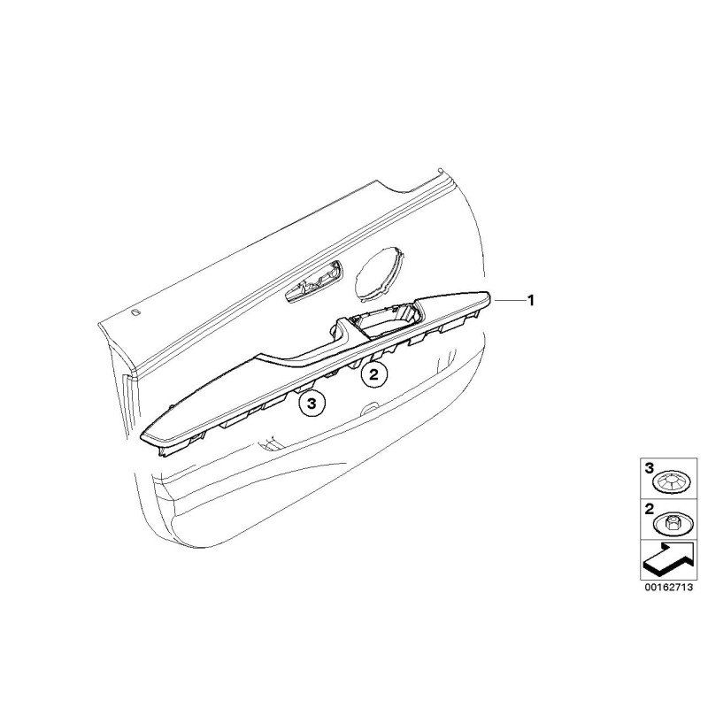 Accoudoir avant gauche - Pièce d'origine BMW 51419146365