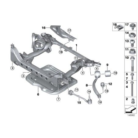 Rotule de suspension avant - Pièce d'origine BMW 31126768988
