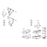 Ensemble de conduits d'air de frein avant 2 pièces - Pièce d'origine BMW 51748045363/51748045364 Ensemble de conduits d'air de frein avant 2 pièces - Pièce d'origine BMW 51748045363/51748045364