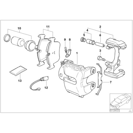 Étrier de frein avant - Pièce d'origine BMW 34116765881