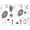 Disques de frein avant - Pièce d'origine BMW 34112284901/34112284902 Disques de frein avant - Pièce d'origine BMW 34112284901/34112284902