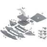 Extension de jupe de pare-chocs avant gauche + droite - Pièce d'origine BMW 51718054281/51718054282 Extension de jupe de pare-chocs avant gauche + droite - Pièce d'origine BMW 51718054281/51718054282